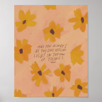 "Moge je altijd degene zijn die licht opmerkt..."