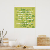 Moge je altijd muren hebben voor de ... - Op maat Poster (Keuken)