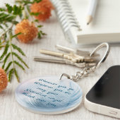 Moge je beschermer engel naar je kijken sleutelhanger (Voorkant Rechts)