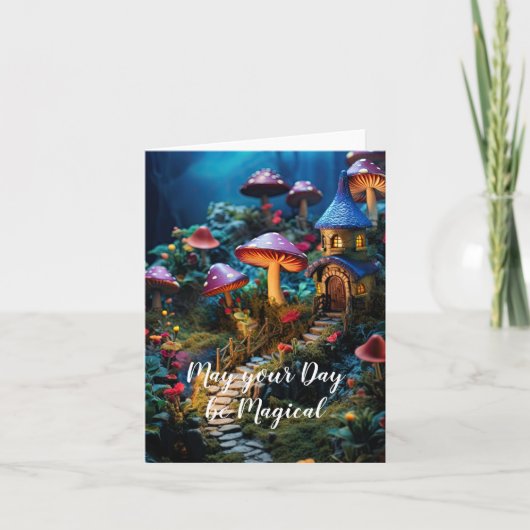 Moge je dag magisch zijn - Sprookjestuin Kaart (Voorkant)