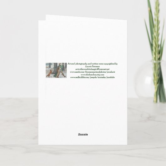 "Moge je dag vol magie zitten!" Kaart (Achterkant)