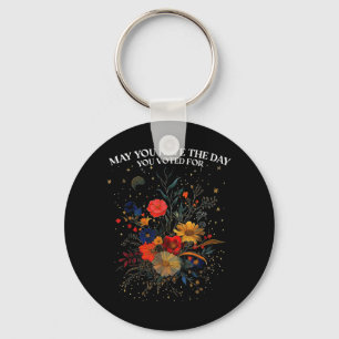 Moge je de dag hebben waarop je op Floral Boho heb Sleutelhanger