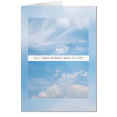 Moge je dromen vliegen - Cloud Birthday Kaart (Voorkant)