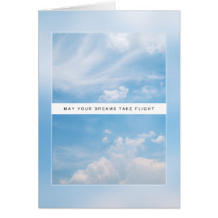 Moge je dromen vliegen - Cloud Birthday Kaart