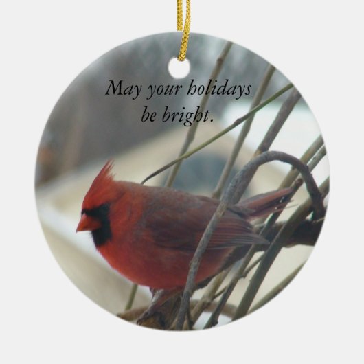 Moge je feestdagen helder zijn. keramisch ornament (Voorkant)