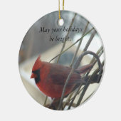 Moge je feestdagen helder zijn. keramisch ornament (Links)