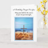 Moge je geloof... Religieuze verjaardag Kaart (Gele Bloem)