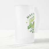 Moge je glas helemaal groen zijn voor St. Patrick' Matglas Bierpul (Voorkant rechts)