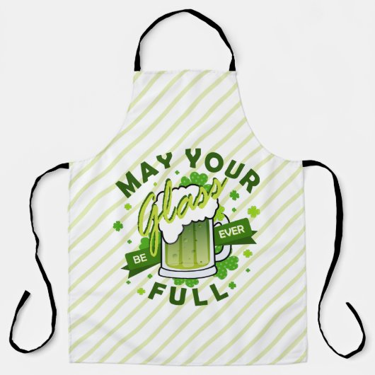 Moge je glas vol groene bier zijn St. Patrick's Schort (Voorkant)