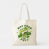 Moge je glas vol groene bier zijn St. Patrick's Tote Bag (Achterkant)