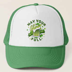 Moge je glas vol zijn Groen Shamrock bier Trucker Pet