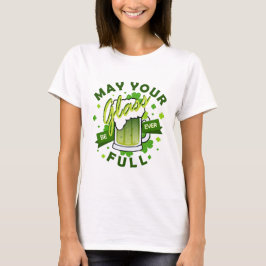 Moge je glas vol zijn groene bier St. Patrick's T-shirt