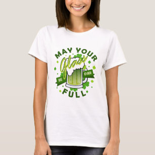 Moge je glas vol zijn groene bier St. Patrick's T-shirt