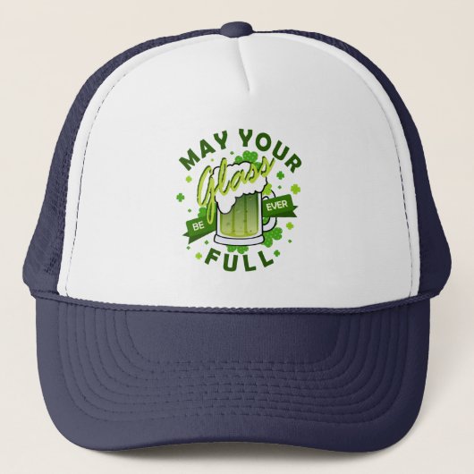 Moge je glas vol zijn groene bier St. Patrick's Trucker Pet (Voorkant)