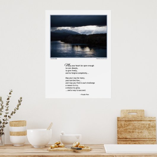 Moge je hart open zijn...Poster Poster (Keuken)