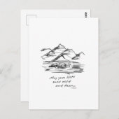 Moge je hoop vrij en vrij lopen - inspirerend briefkaart (Voorkant / Achterkant)