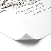 Moge je hoop vrij en vrij lopen - inspirerend poster (Hoek)