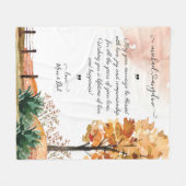 Moge je huwelijk worden beknibbeld op een aangepas fleece deken (Voorkant (Horizontaal))