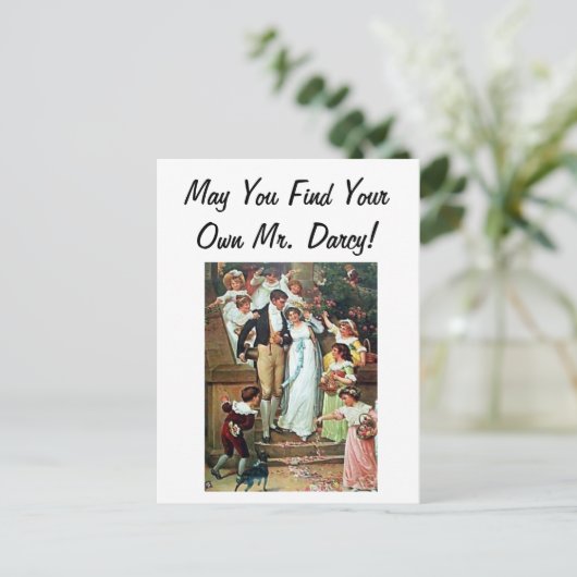 Moge je je eigen Mr Darcy vinden! Briefkaart (Staand voorkant)