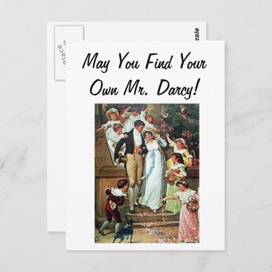 Moge je je eigen Mr Darcy vinden! Briefkaart (Voorkant / Achterkant)