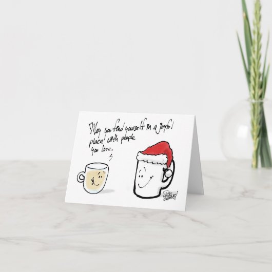 Moge je jezelf in een vrolijke omgeving bevinden… kaart (Voorkant)