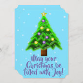 Moge je Kerstmis vol zijn met Joy! Feestdagenkaart (Voorkant / Achterkant)