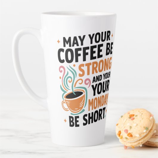 Moge je koffie sterk zijn - Cafeïne Gift Latte Mok (In situ)