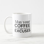 Moge je koffie sterker zijn dan je excuses mok (Links)