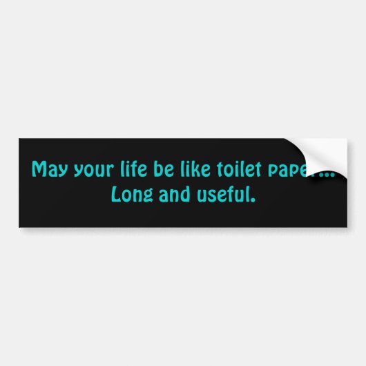 Moge je leven bumpersticker (Voorkant)