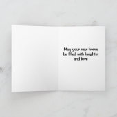 MOGE JE NIEUWE THUIS VOL ZIJN MET GELUK/LIEFDE KAA KAART (Binnen)