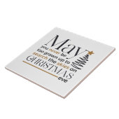 Moge je nooit te groot worden in Word Art Tegeltje (Zijkant)