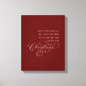 Moge je nooit te groot zijn voor kerstavond canvas afdruk (Voorkant)