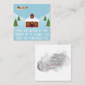 Moge je nooit te oud worden - kerstavond notitiekaartje (Voorkant / Achterkant)