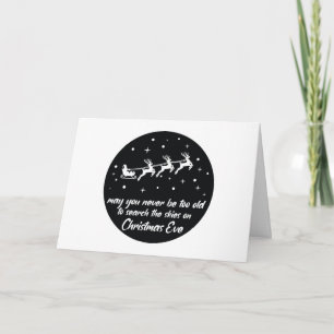 Moge je nooit te oud zijn om met kerstmis naar de kaart
