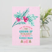 Moge je nooit te volwassen worden feestdagenkaart (Staand voorkant)