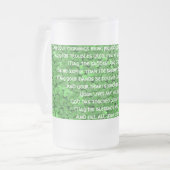 Moge je ochtenden vreugde en je avonden brengen matglas bierpul (Voorkant links)