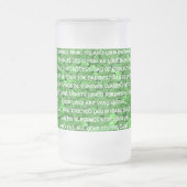 Moge je ochtenden vreugde en je avonden brengen matglas bierpul (Center)