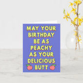 Moge je verjaardag net zo perig zijn als je kont kaart (Gele Bloem)