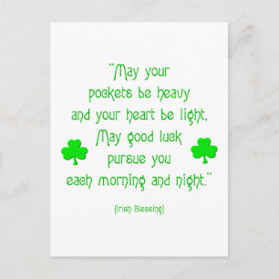 Moge je zakken zwaar zijn... briefkaart