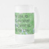 MOGE JE ZO LANG LEVEN ALS JE WILT MATGLAS BIERPUL (Voorkant rechts)