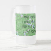 MOGE JE ZO LANG LEVEN ALS JE WILT MATGLAS BIERPUL (Voorkant links)