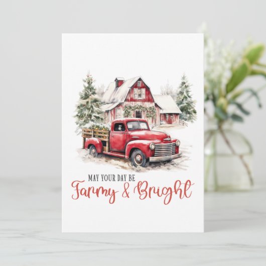 Moge jullie dag Marry and Bright zijn Kaart (Staand voorkant)