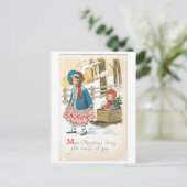 Moge Kerstmis u veel vreugde brengen Feestdagenkaart (Staand voorkant)