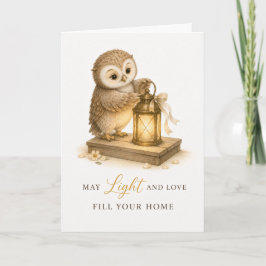 Moge Licht en Liefde Uw Thuis Vullen Wenskaart Kaart