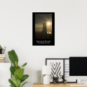 Moge liefde het licht zijn... II Afdrukken Poster (Thuiskantoor)
