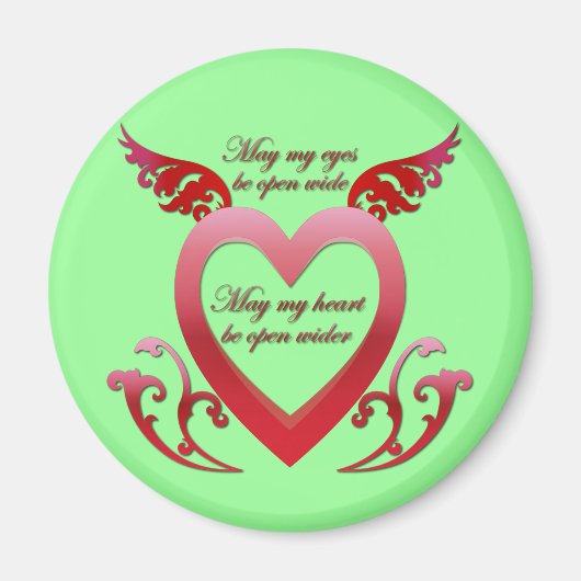 Moge mijn hart open zijn magneet (Voorkant)