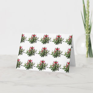 MOGE MISTLETOE JE OVERAL VOLGEN - KERSTMIS FEESTDAGEN KAART