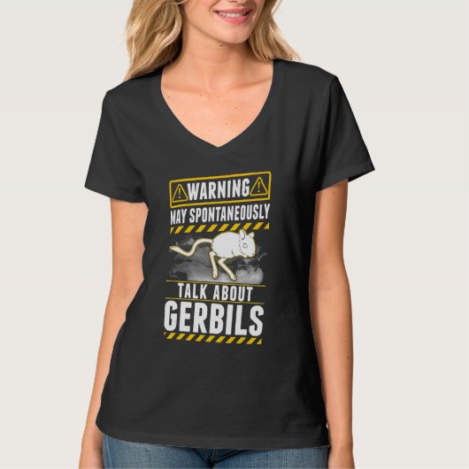Moge spontaan over Gerbils praten T-shirt (Voorkant)