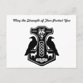 Moge Thor de hamer van Thor beschermen Briefkaart (Voorkant)