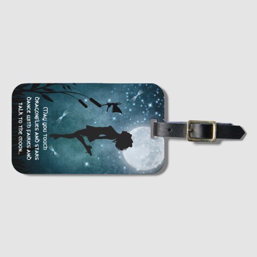 Moge u dansen met Fairies Irish Dance Hard Shoe Bagagelabel (Voorkant (horizontaal))